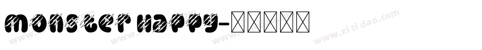 Monster Happy字体转换
